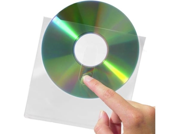CD-tasku, Djois, sormiaukolla, kirkas, 10 kpl:n pakkaus