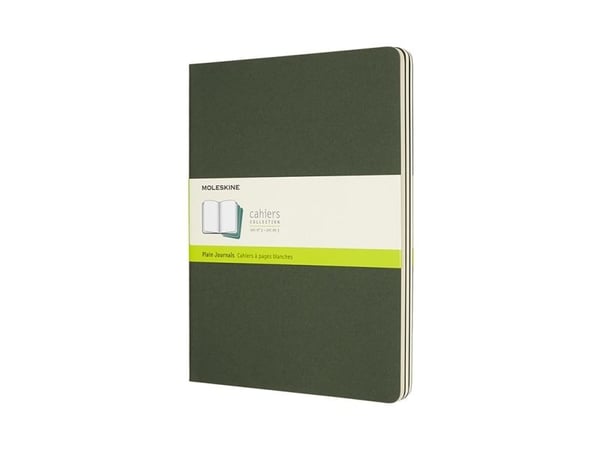 Moleskine Cahier Journal, Monokromatisk, Grønn, Matt, Heftet, Voksen