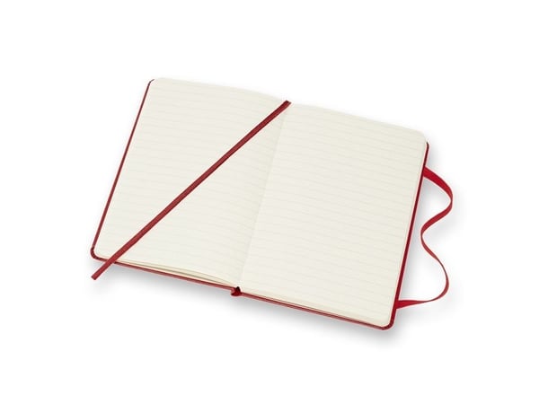 Moleskine MM710R, Punainen, 192 arkkia, Viivapaperi, Kovakantinen, Aikuinen