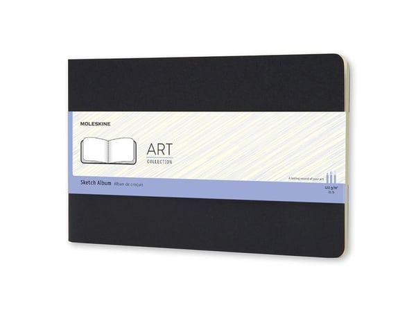 Moleskine Folio Art Watercolour Album A3, ulinjeret, hard cover sort