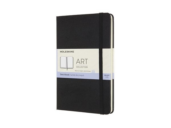 Moleskine ARTQP054, Monokromatisk, Svart, 88 ark, 165 g/m², Innbundet, Universal