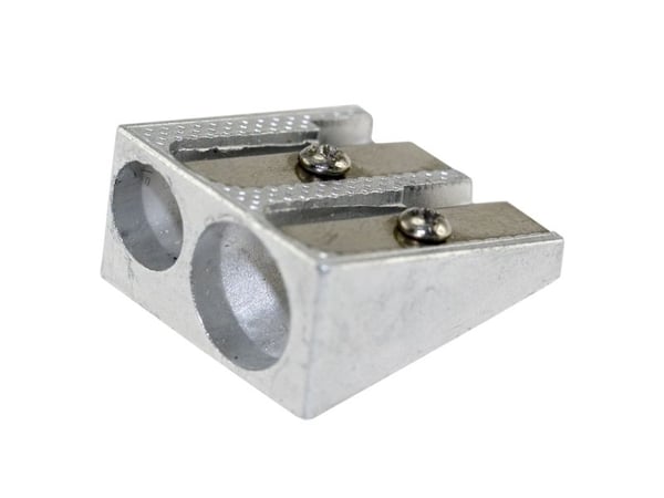 Blyantspidser aluminium dobbelt