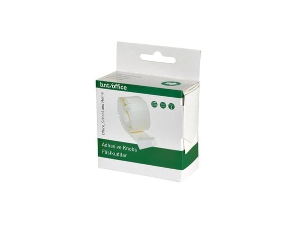 BNT-tarralaput, valkoiset, 25x12x1 mm, käytännöllisessä annostelijassa - (100 kpl/pakkaus)
