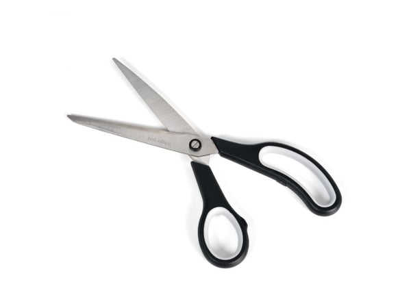 Saks kontor 255 mm Soft Grip, sort/gr�260x15x95mm 0,11kg (1stk)