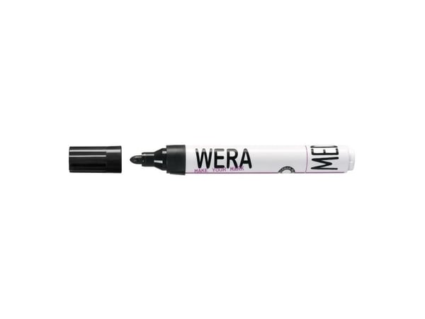 Marker, BNT Wera, 2MM, Rund spids assorteret, permanent, pakke a 4 stk