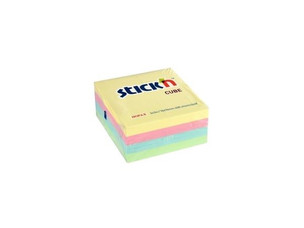 Noteskub 76x76 400 Blad Assorterat Pastel