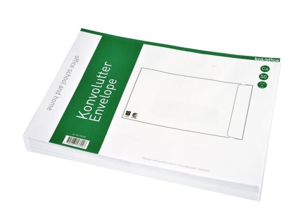 Kuverter C4P 90g Peel & Seal 229x324 mm hvid - (50 stk.)