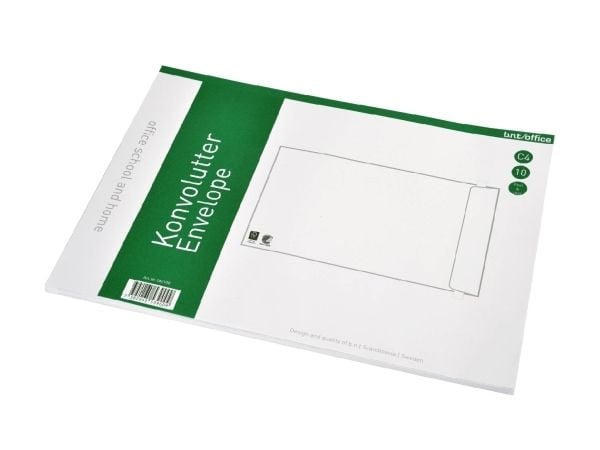 NoName, Kort side åben, hvid Permanent (DP 37), peel&seel pakke a 10 stk, 562100