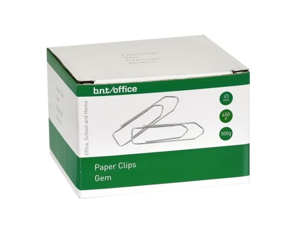 Paperiliittimet, 45 mm, sileä, 500 g