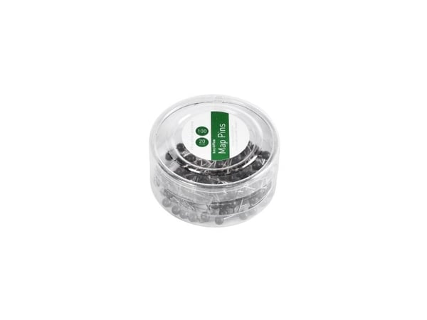 Kortnåle 4mm x 20mm sort 100stk/pak - (100 stk.)