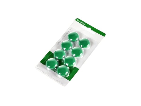 Magneetit 20mm 8kpl, Gr�n90x10x160mm 0,03kg (8kpl) - (8 kpl per pakkaus)