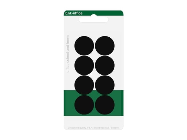 Stiftklammer B.N.T 884510, svart, blister, 8 st