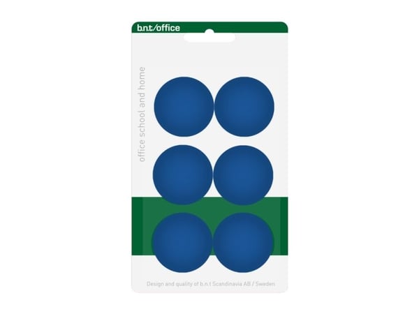 Magneetit 30mm 6kpl, Bl�90x10x160mm 0,05kg (6kpl) - (6 kpl per pakkaus) - (6 kpl per pakkaus)