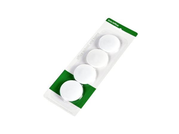 Magneetit 40mm 4kpl, valkoinen160x10x160mm 0,05kg (4kpl) - (4 kpl per pakkaus) - (4 kpl per pakkaus)