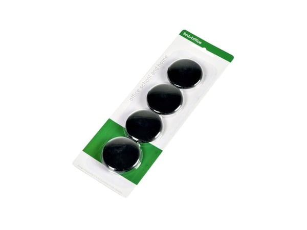 Magneter, BNT, Ø40 mm, blister, svart förpackning a 4 st