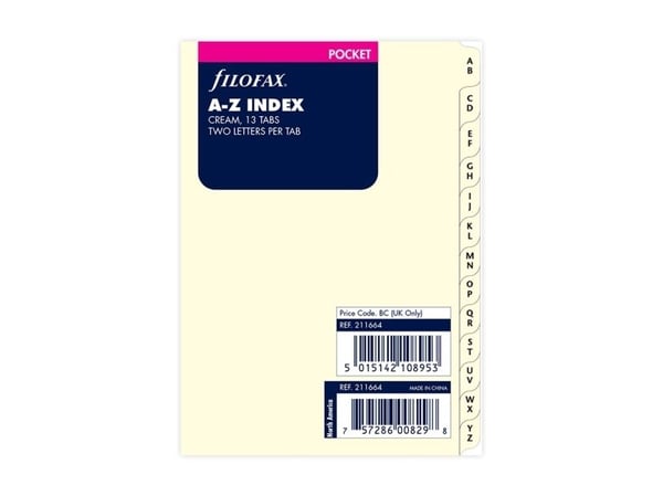 Filofax 211664, Pocket, 81 mm, 120 mm