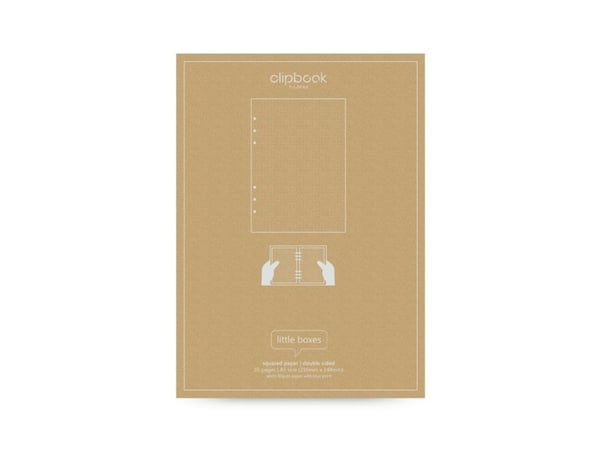 Clipbook A5 Noteark Kvadrede Hvid