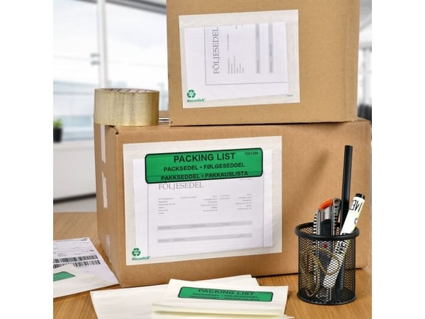 Fraktsedelfickor C5 - Utan tryck - 385x270x100mm (1000 st)