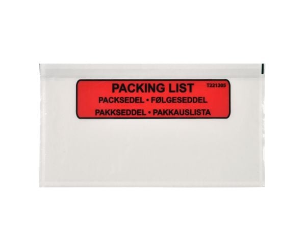 Følgeseddellomme M65 med tryk Value Range - (1000 stk.)