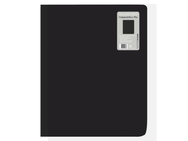 Demo-mappe A4 x 60+ lommer, svart32x310x240mm 0,358 kg (1 stk)