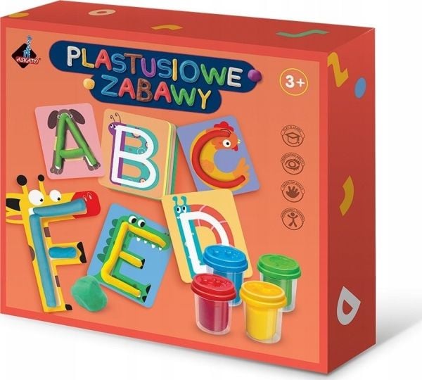Askato sett med plastfigurer - bokstaver