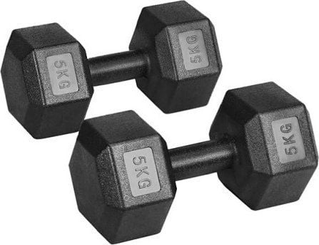 Spartan Dumbbell 1859 bitumi 2 x 5 kg