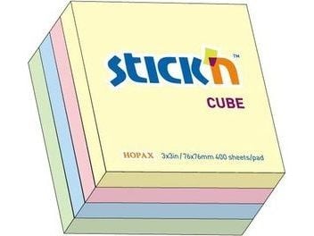 Noteskub 76x76 400 Blad Assorterat Pastel