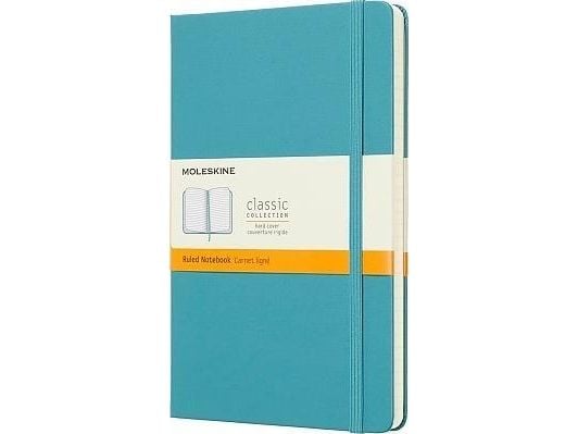 Moleskine Notebook Classic Large, linjeret Reef Blue