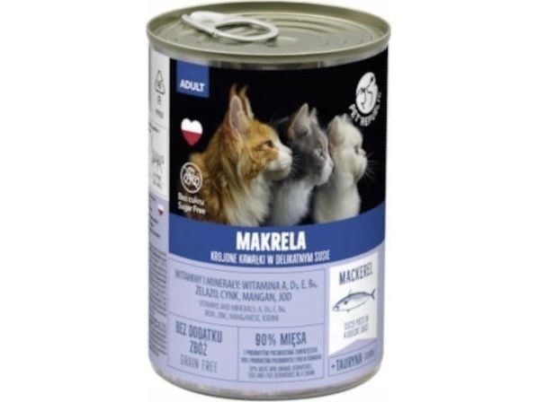 Pet Republic kattemat våtfôr i pate 400 g makrell m. saus /12