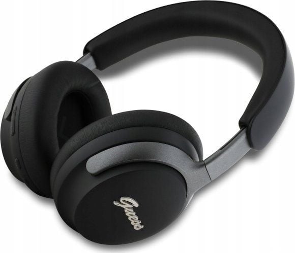 Guess Metal Script Logo - trådløse on-ear Bluetooth-hodetelefoner Bluetooth ANC + ENC (svart)