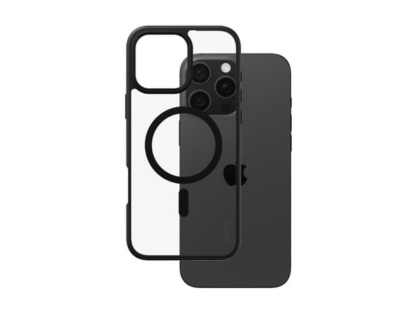 PanzerGlass CARE™ by ® Urban Combat Case Transparent w. Black Frame & MagSafe iPhone 16 Pro Max, Suojus, Apple, Apple - iPhone 16 Pro Max, musta