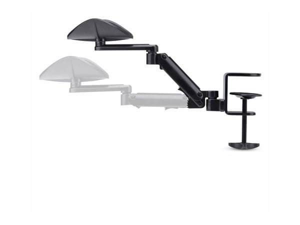 Startech Adjustable Arm Rest For Desk, Clamp-On Install/No Drilling - Monteringssett (armstøtte) - plastikk, aluminium, stål - svart - skrivebordsm...