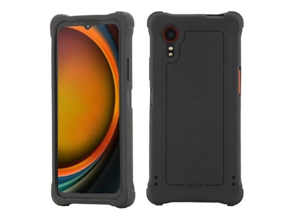 Mobilis PROTECH - Baksidedeksel for mobiltelefon - forsterket - svart - for Samsung Galaxy XCover7