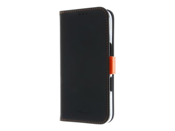 Insmat 650-3286, Avattava kotelo, Apple, iPhone 16, 15,5 cm (6.1"), musta, Oranssi