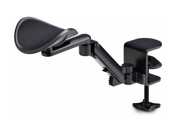Startech Adjustable Arm Rest For Desk, Clamp-On Install/No Drilling - Monteringssett (armstøtte) - plastikk, aluminium, stål - svart - skrivebordsm...