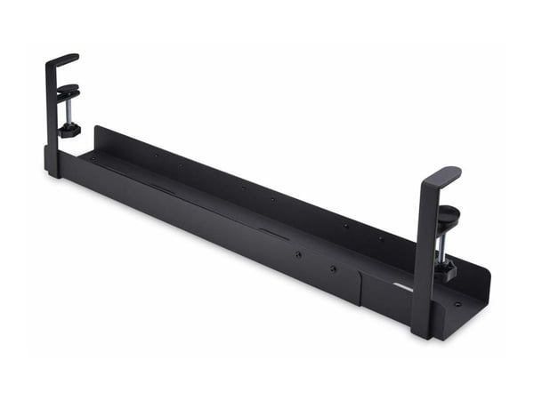 Startech Under Desk Cable Management Tray, Clamp-on Installation - Kabelstyringsskuff - monterbar under skrivebord - svart - 80 cm