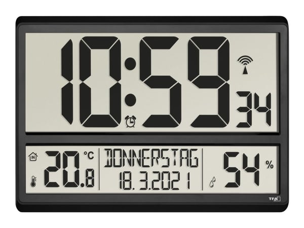 TFA - Värmehygrometer - digital - svart