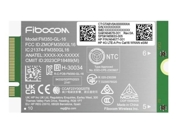 HP 4G LTE-Advanced Pro WWAN G11:lle