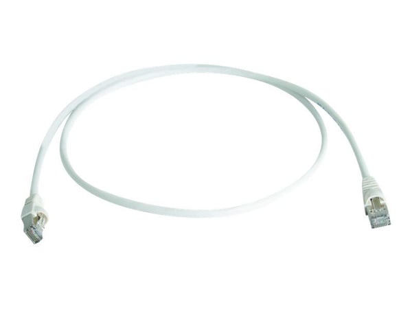 Telegärtner 100007990, 0,5 m, Cat6a, S/FTP (S-STP), RJ-45, RJ-45, Valkoinen