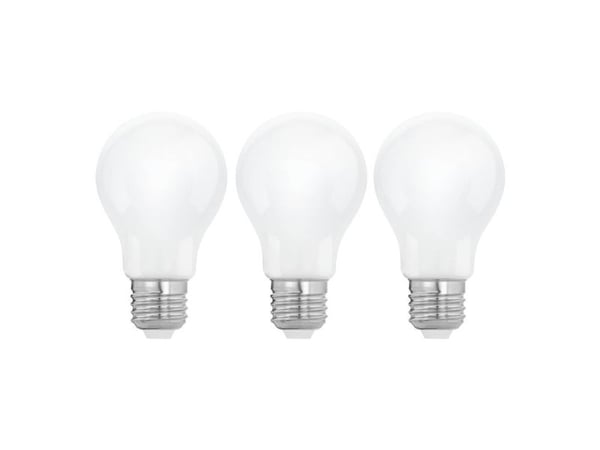 EGLO E27 A60 7W 806 lm 2700K, 3 stk opal