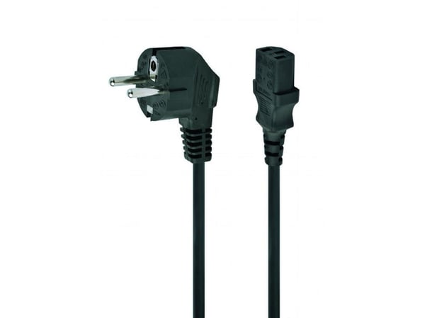 Cablexpert - Virtajohto - virta CEE 7/7 tehoon IEC 60320 C13 - 6 A - 1 m - muotoinen