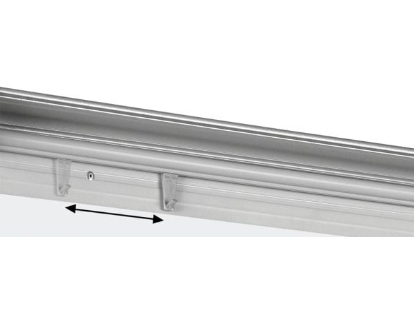 Bi-Office Classic - Staffeli - 700 x 1000 mm - lakkert stål - magnetisk - mobil - hvit - grå ramme