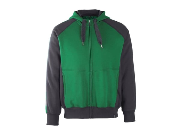 MASCOT 50566-963-0309-XS, Hettegenser, Alle kjønn, Sort, Grønn, XS, Bomull, Polyester, 340 g/m²