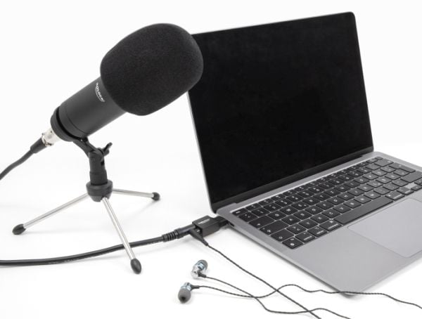Delock - USB-C til hodetelefons-jakkadapter - 24 pin USB-C hann til monominijakk, mini-phone stereo 3.5 mm hunn - svart