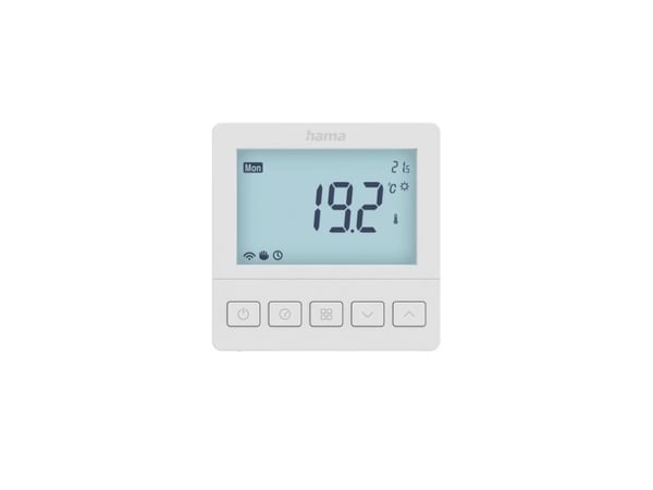 Hama 00176629, Digital termostat, Room, Hvit, 5 - 35 °C, °C, LCD