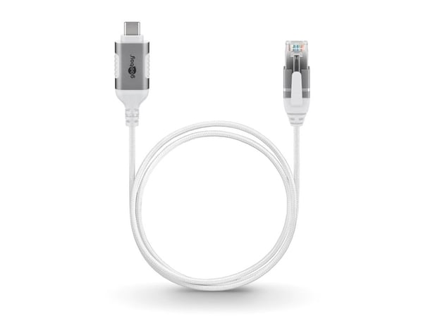 Goobay 74388, USB 3.1 typ A, RJ45, 3 m, vit