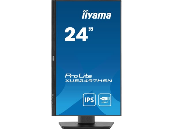 iiyama ProLite XUB2497HSN-B2 - LED-skjerm - 24" (23.8" synlig) - 1920 x 1080 Full HD (1080p) @ 100 Hz - IPS - 300 cd/m² - 1300:1 - 1 ms - HDMI, Dis...
