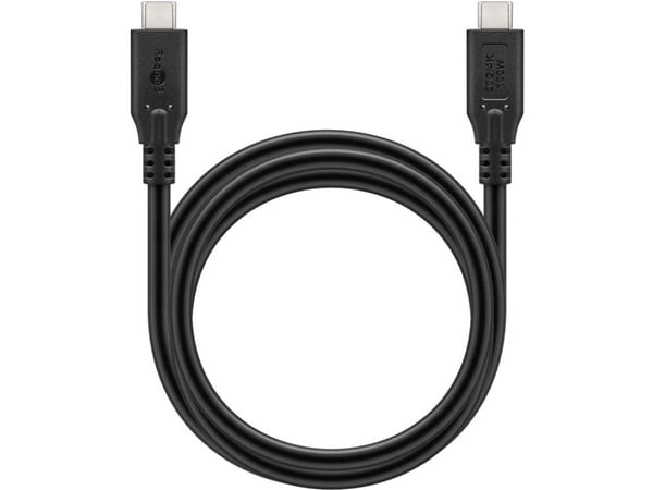 Goobay 74196, 1,5 m, USB C, USB C, USB4 Gen 2x2, 20 Gbit/sek., Sort