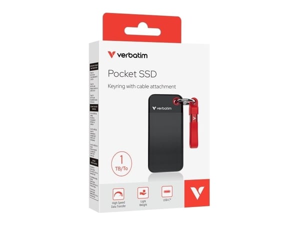 Verbatim Pocket Hard Drive - SSD - 1 TB - ekstern