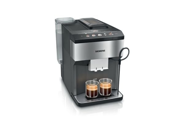 Siemens EQ.500 TP516DX3, Espressomaskin, 1,9 l, Kaffe bønner, Innebygd kaffekvern, 1500 W, Sort, Rustfritt stål
